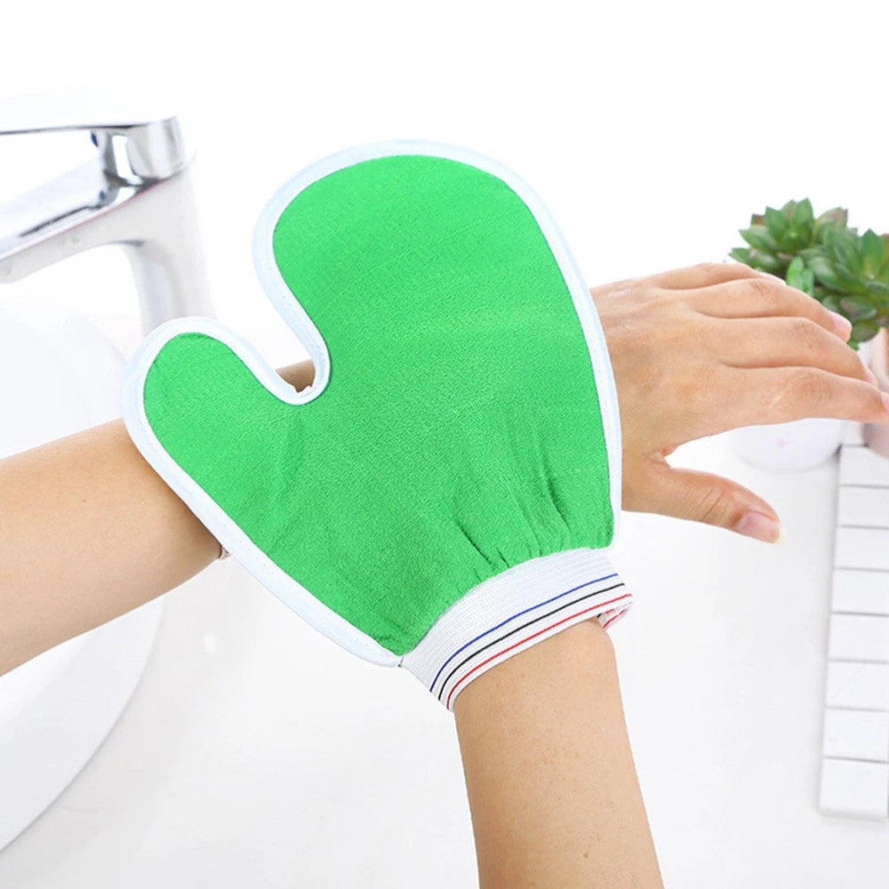 5 Pcs Bath Gloves Men and Women Body Scrub Brush Rubbing Exfoliator Scrubber