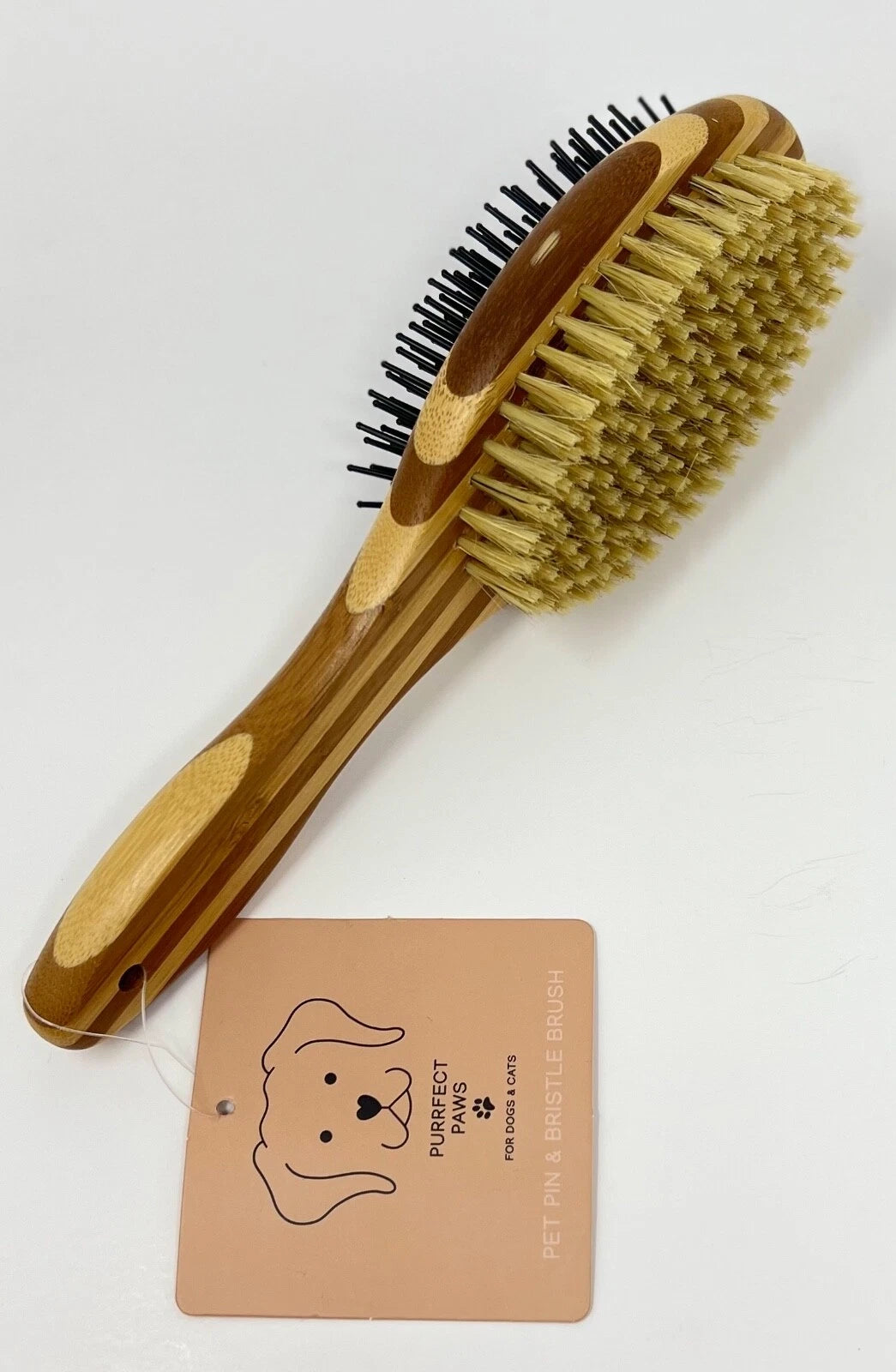 NEW BATH & BODY WORKS WOOD PIN BRISTLE BRUSH PET DOG CAT HAIR GROOMING ACCESSORY