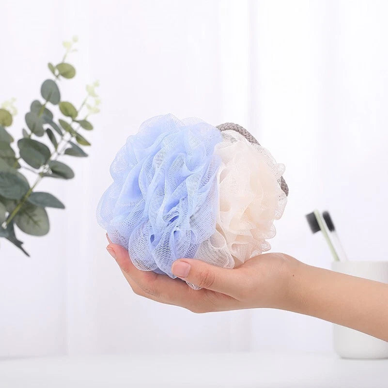 3x Shower Loofah Bath Sponge 70g/pcs Exfoliating Mesh Ball Shower Puff