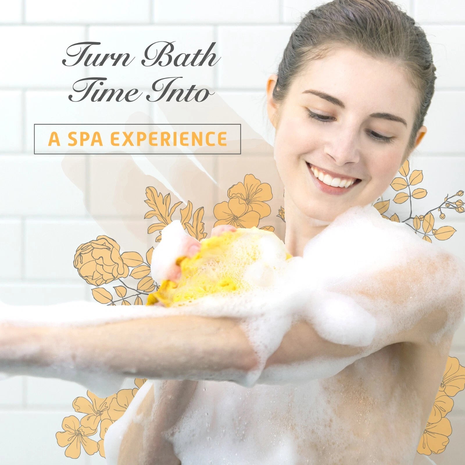 Exfoliating 2-Texture Loofah Sponge Ultra Soft, for Bath and Shower (Pack of 2)