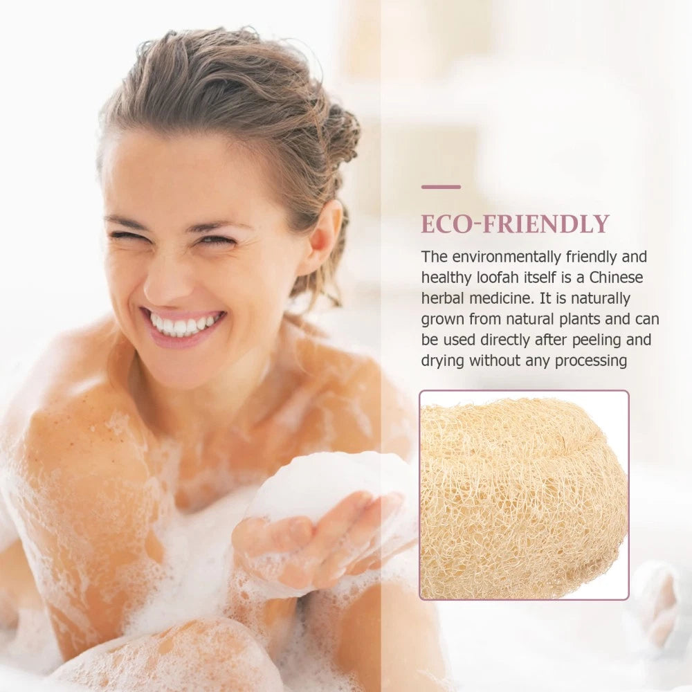 Luffa Bath Towel Brush Natural Organic Loofah Sponge Back Scrubber