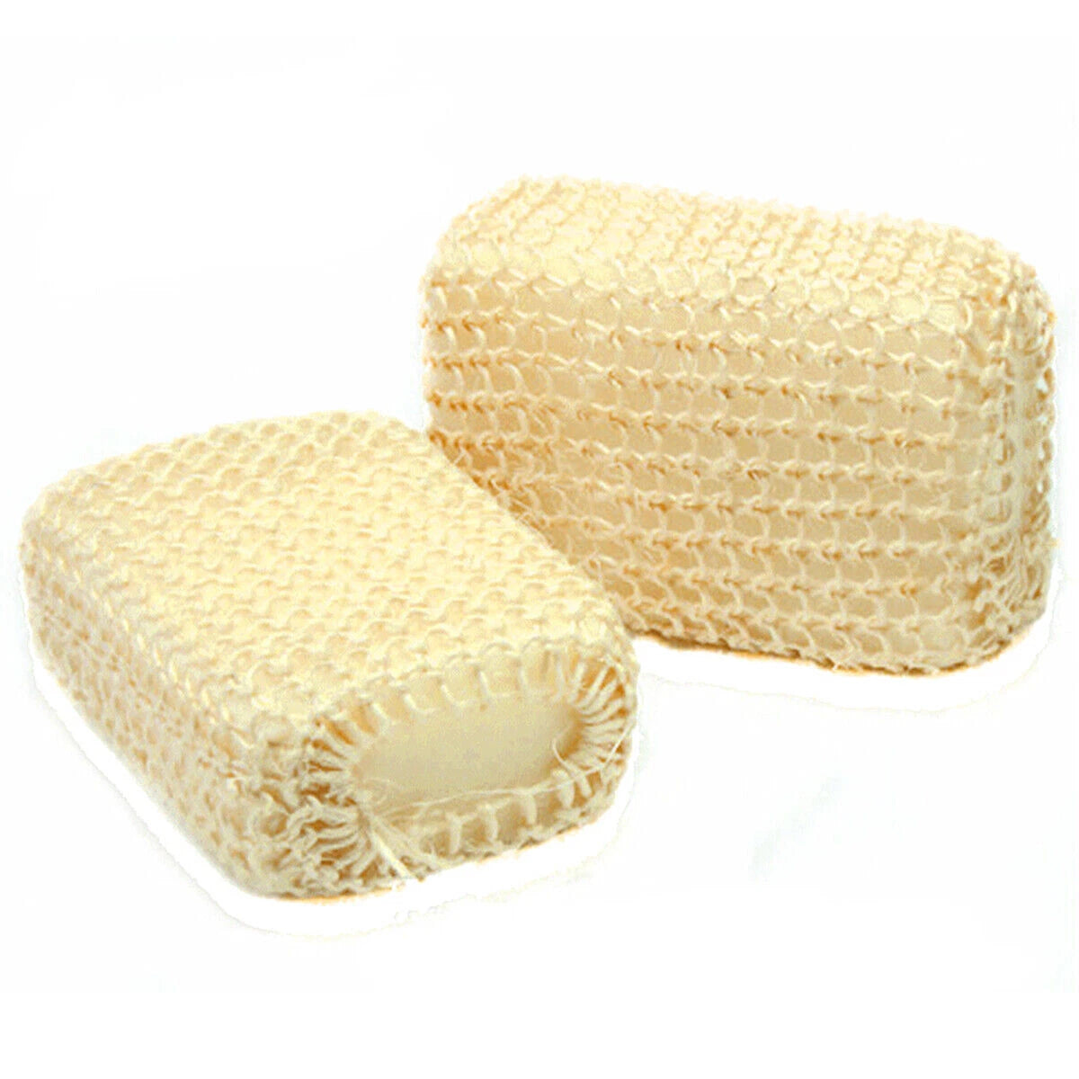 Sisal Brush Long Handled Wooden Loofah Back Scrubber Spa Body Sponge Shower Bath