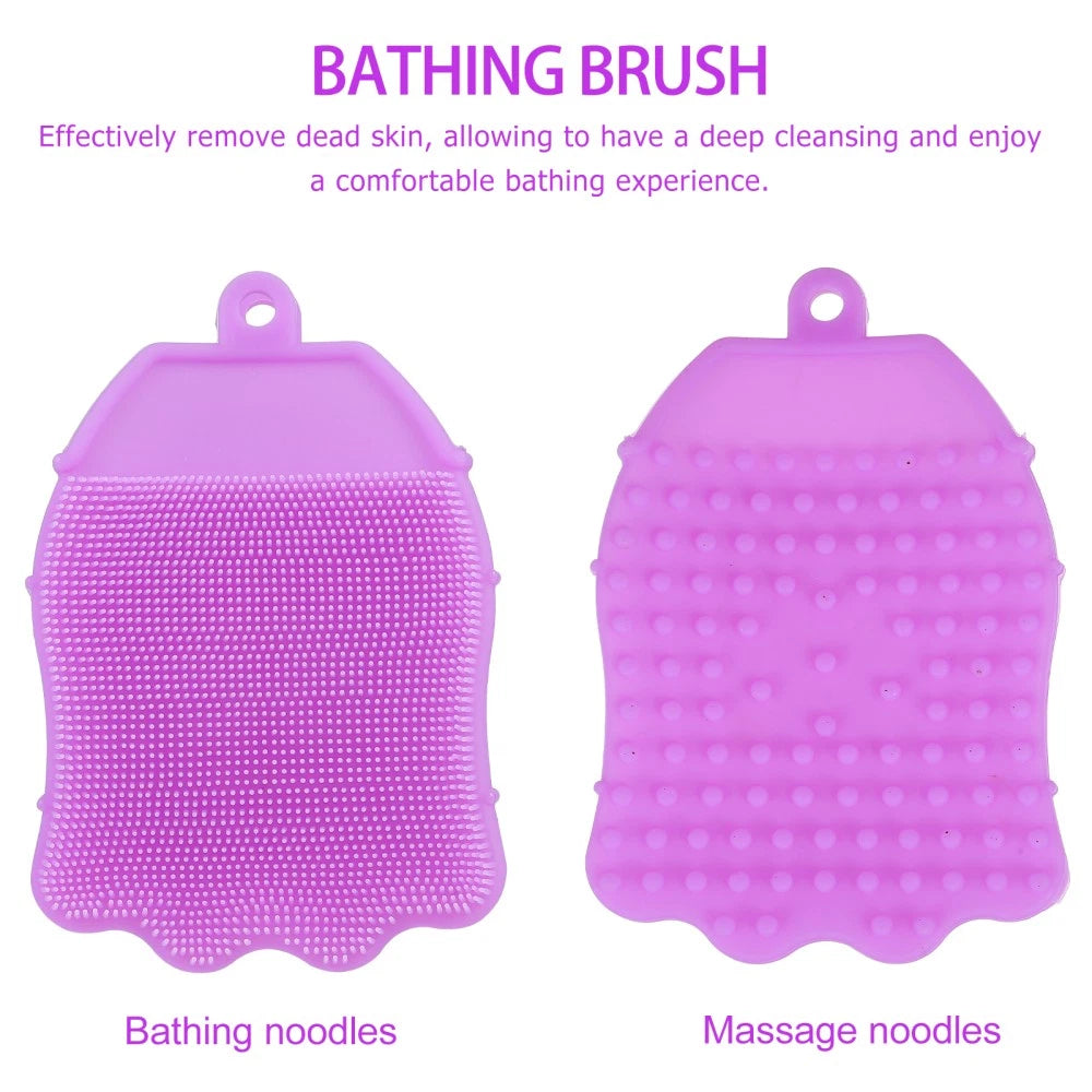 Silicone Hair Shampoo Baby Newborn Kids Shower Brush Bath Scrubber