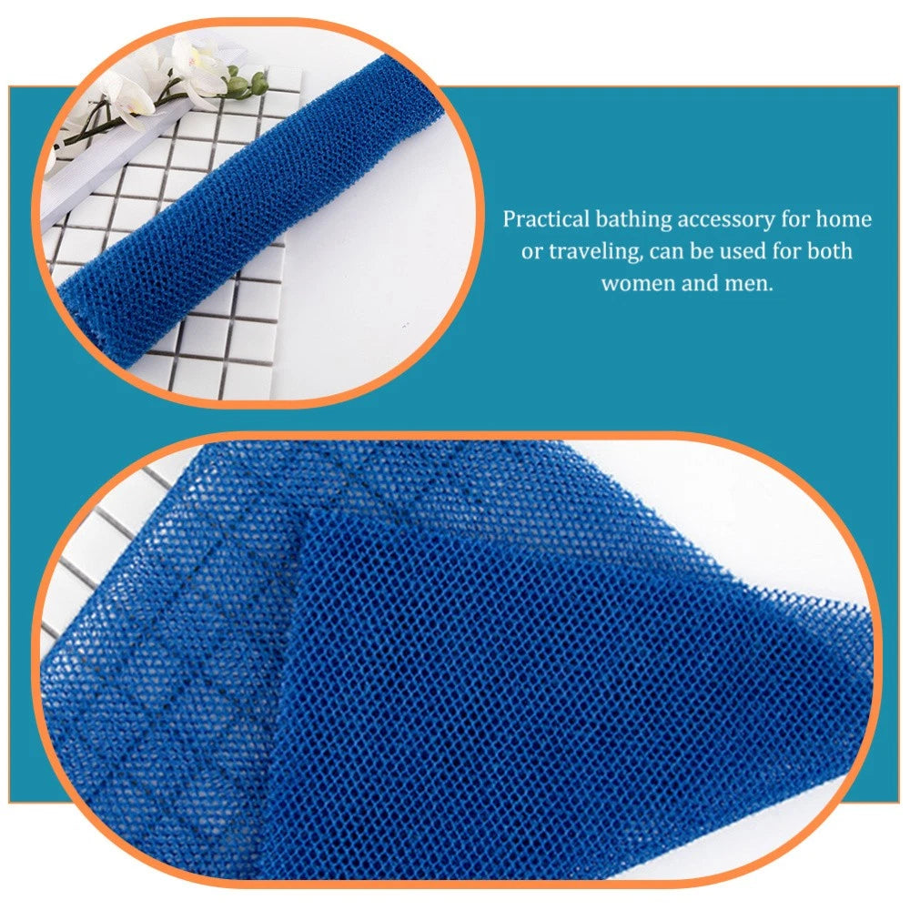 2 Pcs Bath Towel Women's Man Bathroom Scrubber Shower Brush for Body