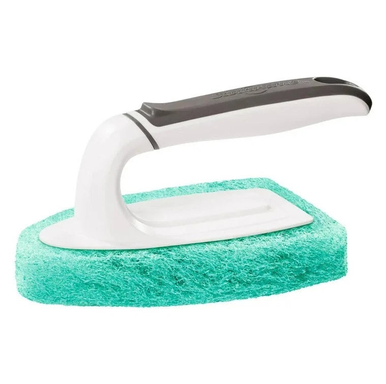 Scotch-Brite Non-Scratch Tub and Shower Scrubber Kit (2 Handle With Refill Pads)