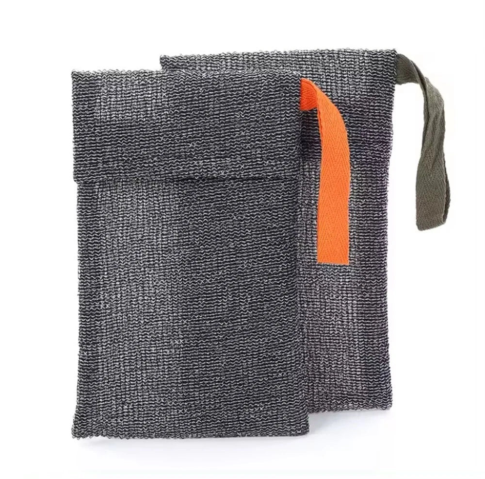 2-Pack Exfoliating Soap Pouch & Saver Pocket – Body Scrubber Shower Sponge Bags