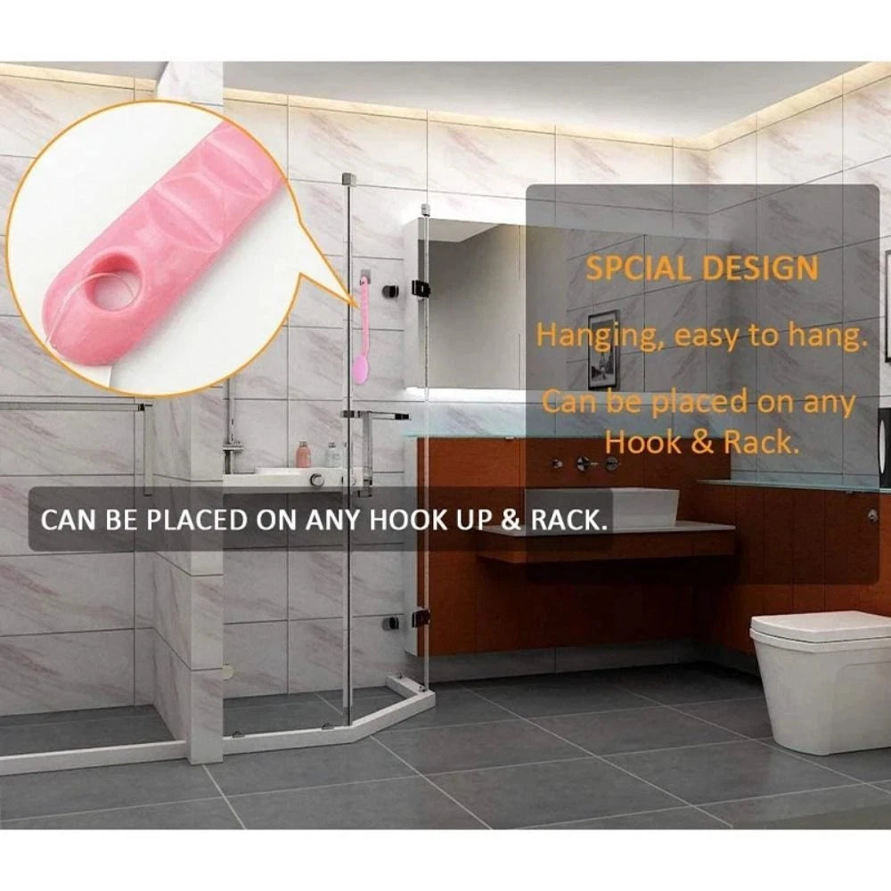 Long Handle Shower Body Scrubber Body Lotion Applicator  Moisturizer