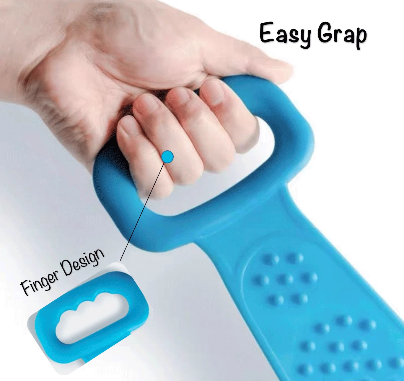 Silicone Bath Towel Back Brush Scrubber Exfoliating Scrub Body Wash Dual Side