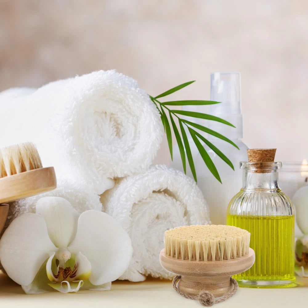 Dry Brushing Body Exfoliating Brush - Exfoliating Bath Scrubber Brush with