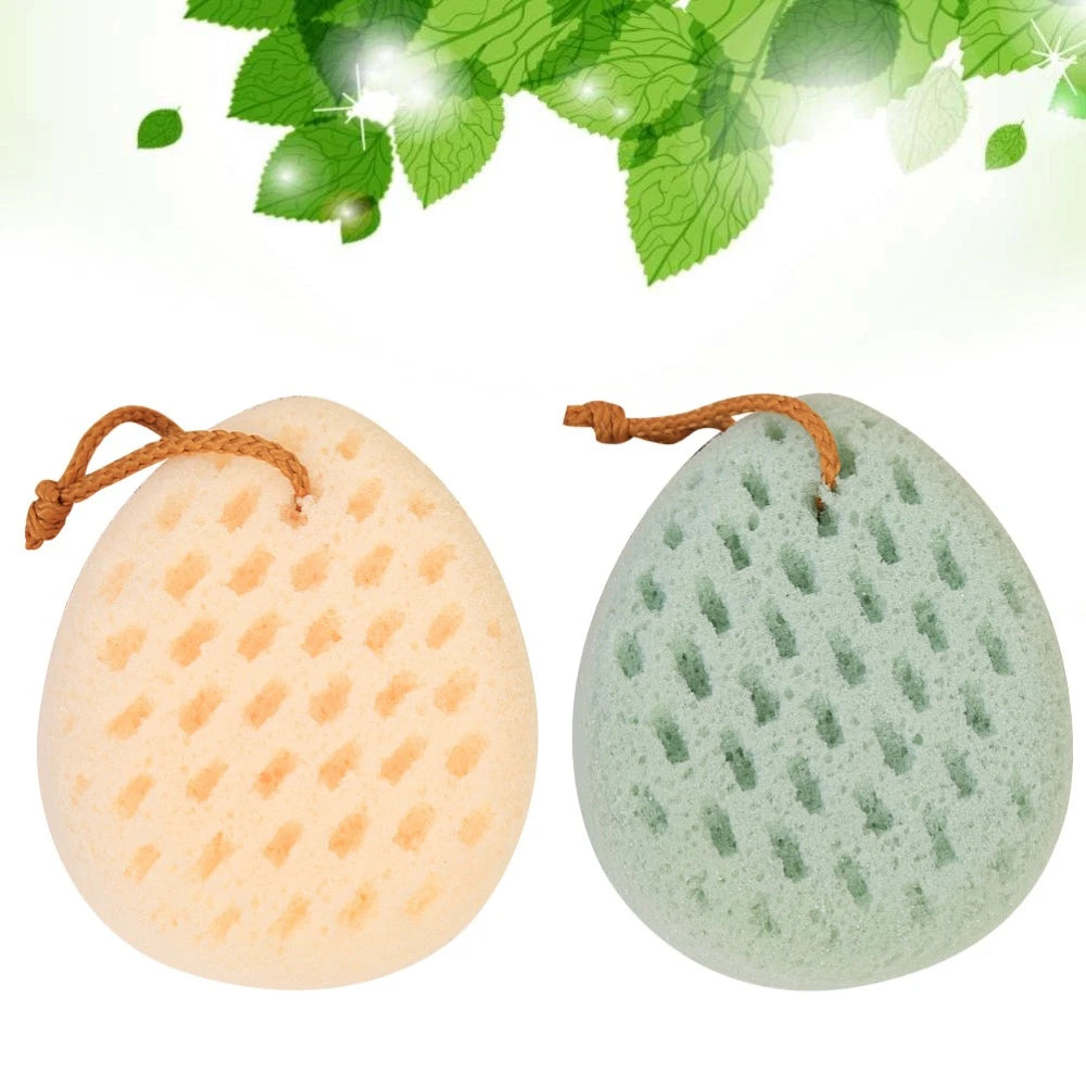 2 Pcs Shower Wipe Exfoliation Body Loofah Soft Bath Sponge Brush