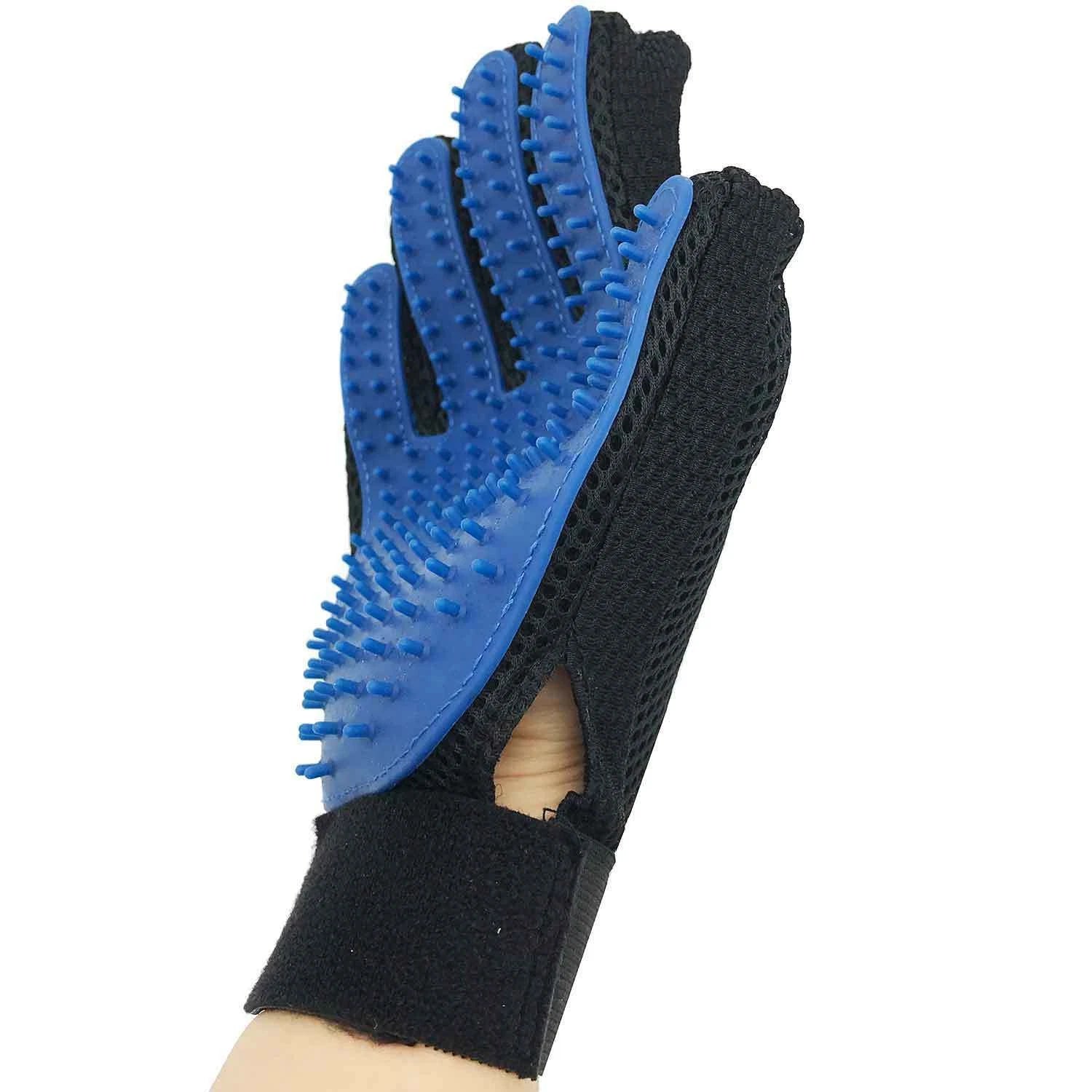 Pet Dog Cat Bath Gloves Grooming Washing Massage Fur Hair Soft Cleaning Brush US