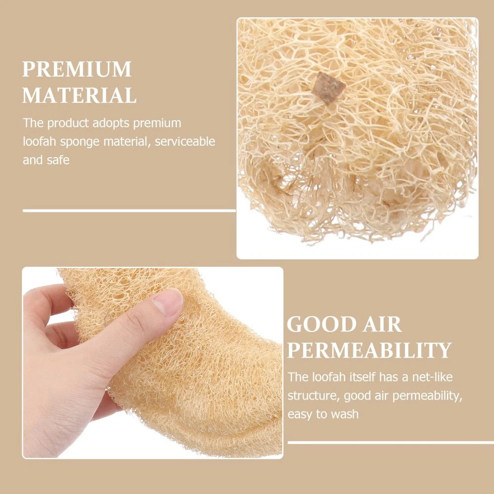 Luffa Bath Towel Brush Natural Organic Loofah Sponge Back Scrubber
