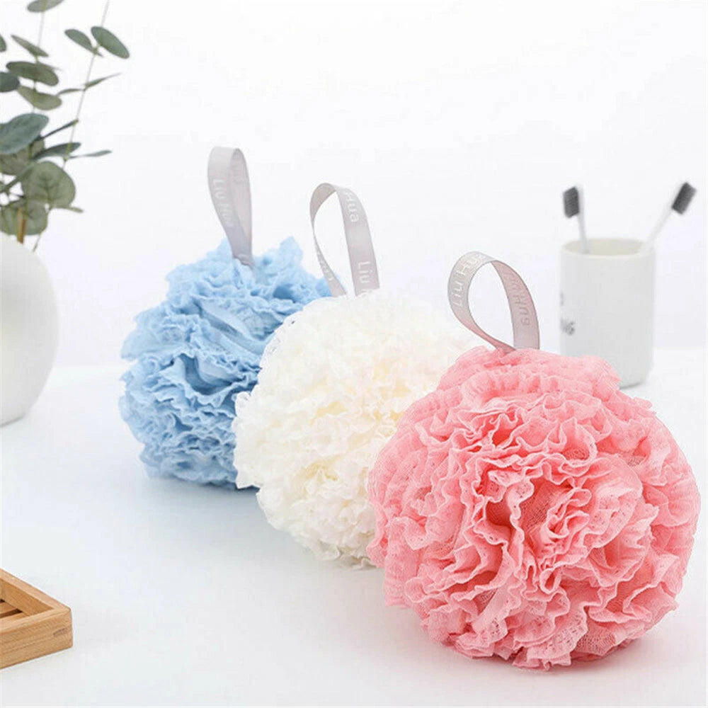 Exfoliating Large Body Scrubber Sponge Flower Brush Puff Bath Loofah Mesh Shower