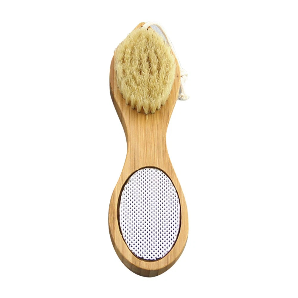 Foot Massage Brush Protection Feet Pads Wooden bath brush Shower brush