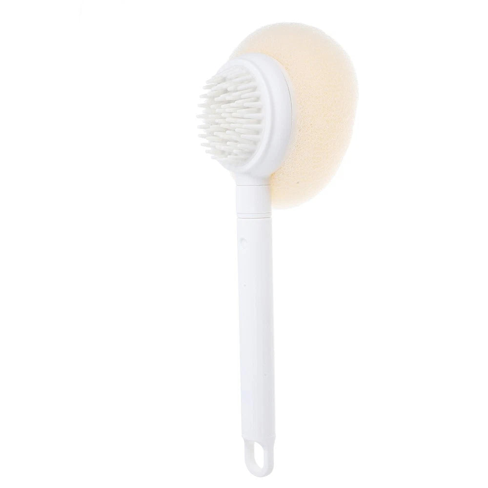 Plastic Exfoliating Brush Body Bath Brush Portable Back Scrubber Handle Shower
