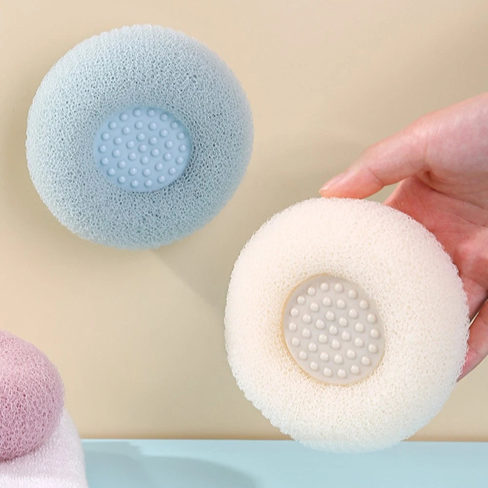 3 Pcs Bath Brush Shower Scrubber for Body Miss Poufs All Stuffdesign