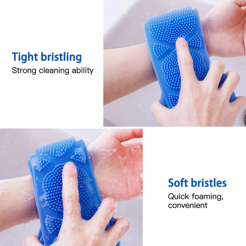 Body Sponge Silicone Brushes Bath Towels Body Scrubber Rubbing Back Peeling Mass