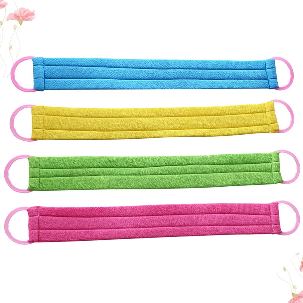 4 PCS Bath Towel Exfoliating Back Body Brush Exfoliator for Shower