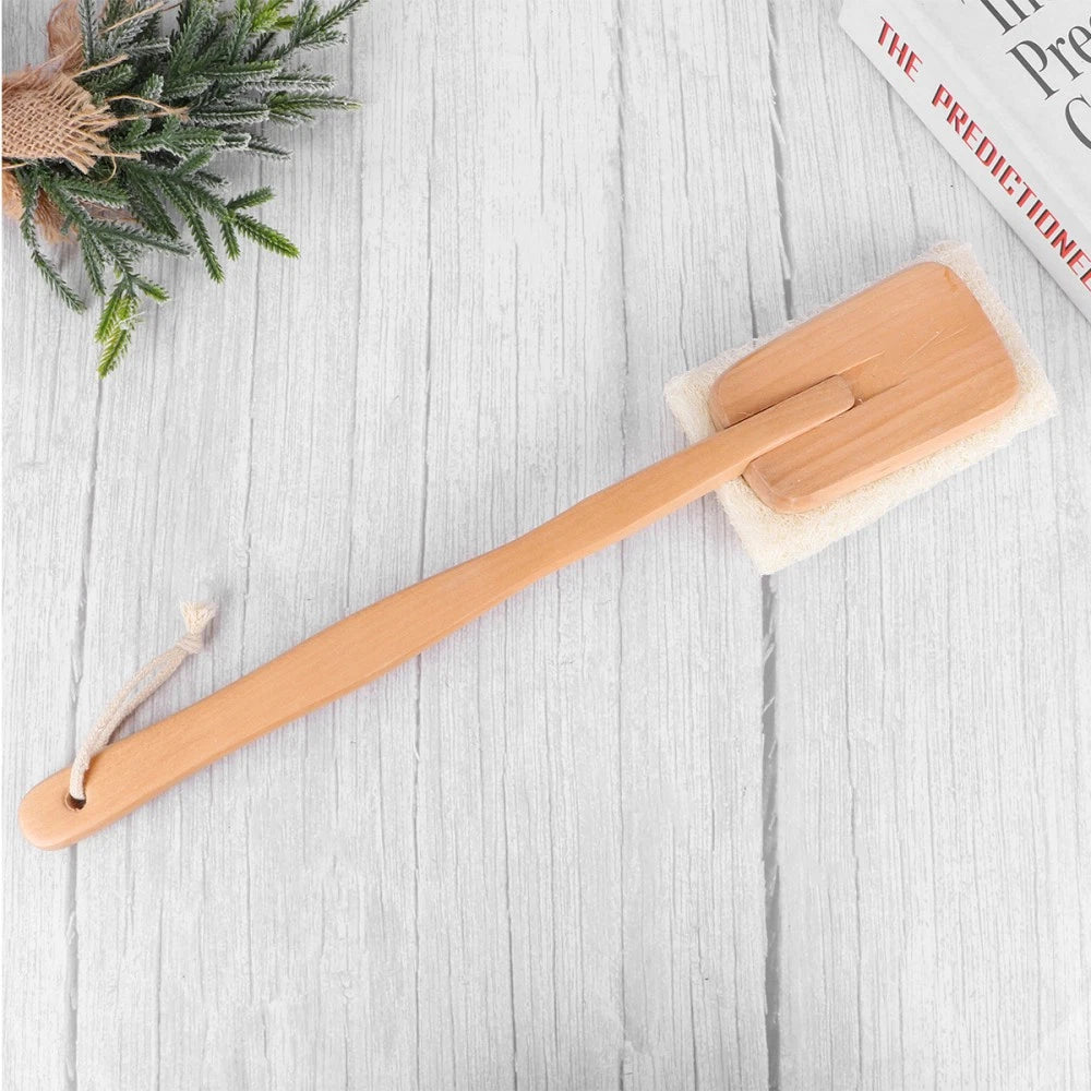 Loofah Bath Brush Exfoliating Body Scrubber Handle Brushes Man Shower