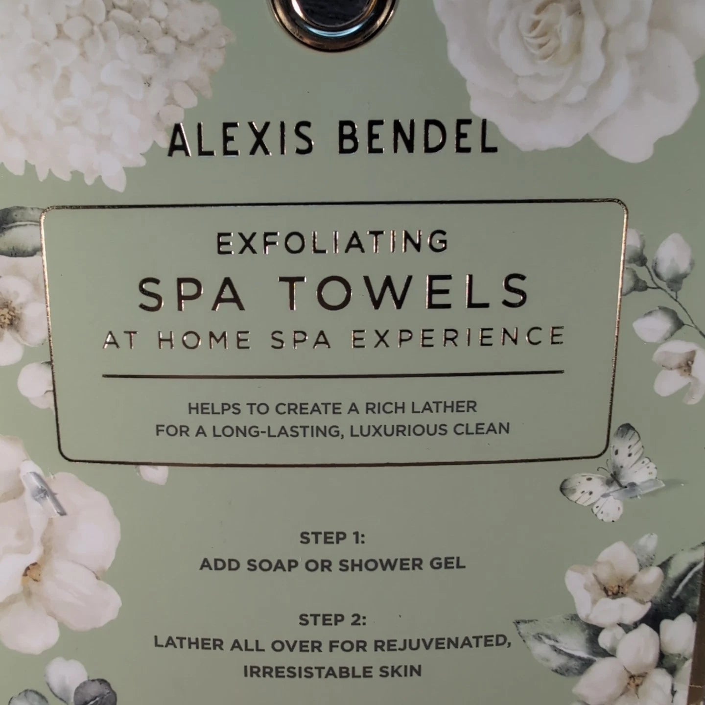 2-Pack Body Exfoliating Cloth Towel Stretchy Bath Shower Washcloth Spa