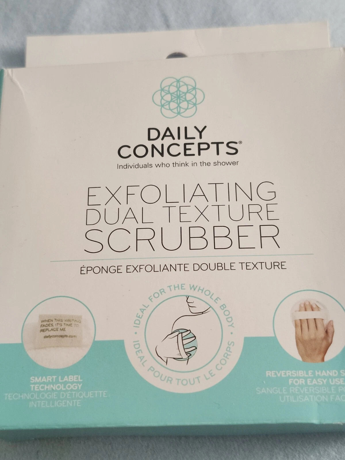 Daily Concepts Exfoliating Dual Texture Scrubber BNIB