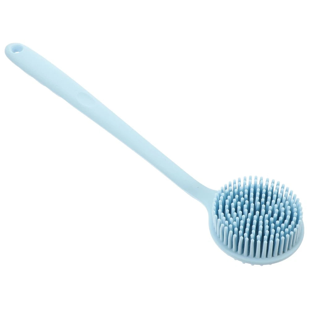 Silicone Bath Brush Back Cleaning Scrubber Shower Man Long Handle