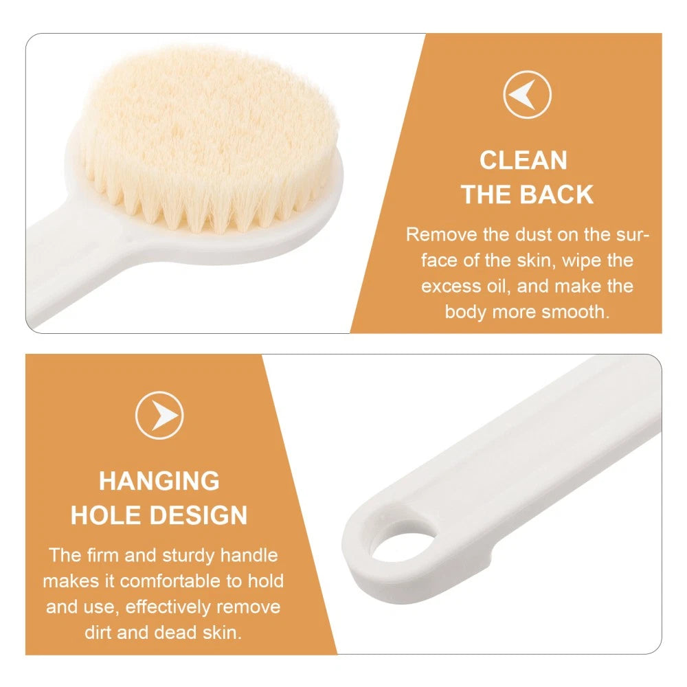 Back Scrubbing Brush Body Scrubber Bath Brushes Long Handles for Elderly