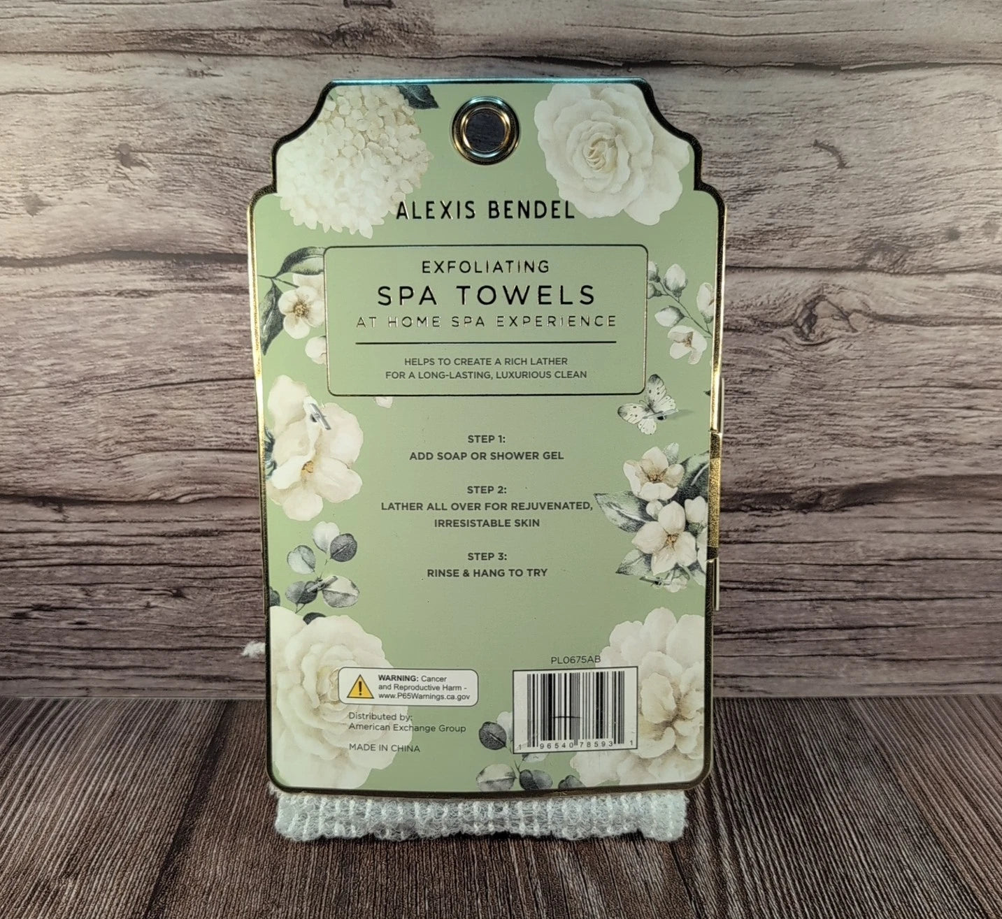 2-Pack Body Exfoliating Cloth Towel Stretchy Bath Shower Washcloth Spa