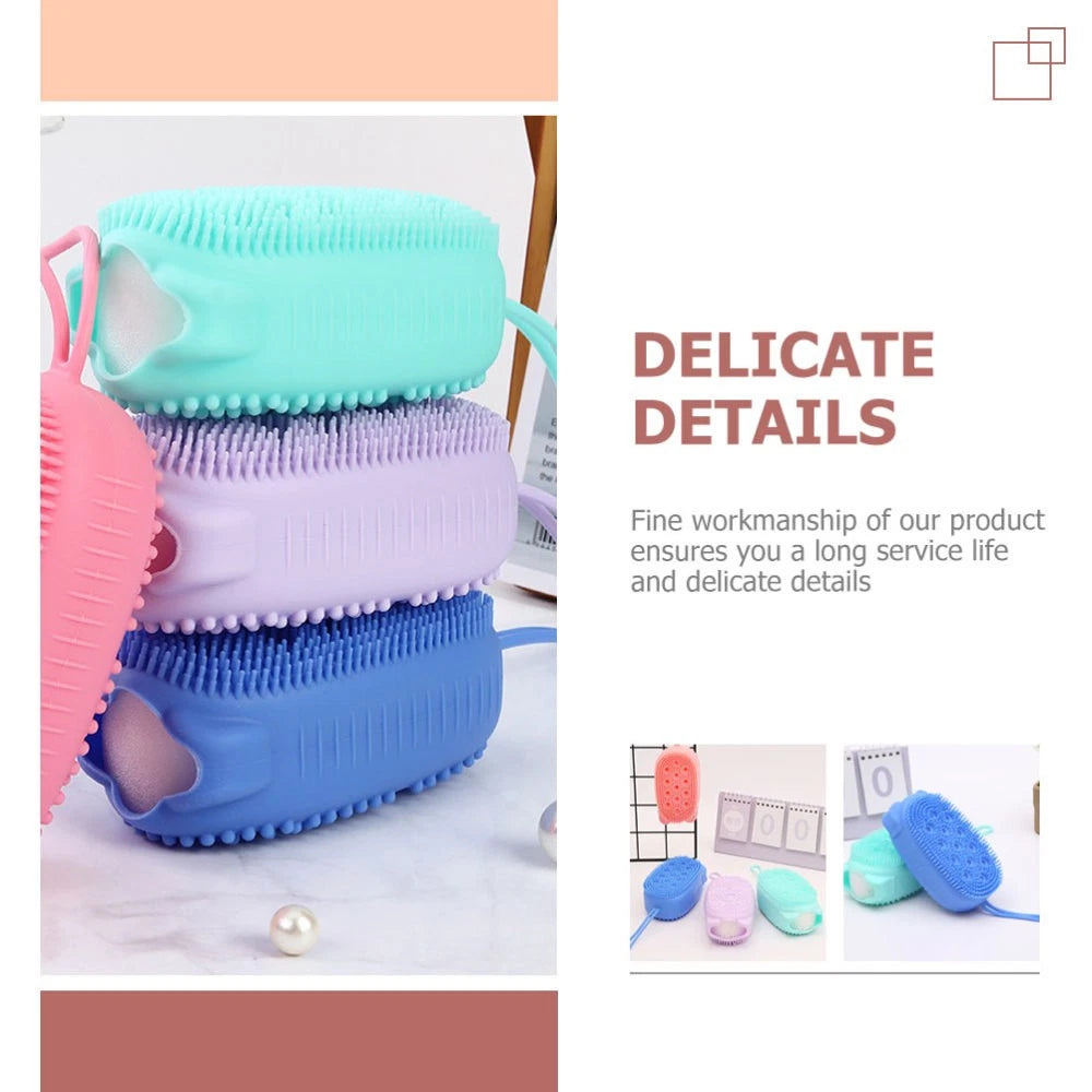 4 Pcs Scrub Brush Man Shower Scrubber for Body Bath Scrubbers Brushes