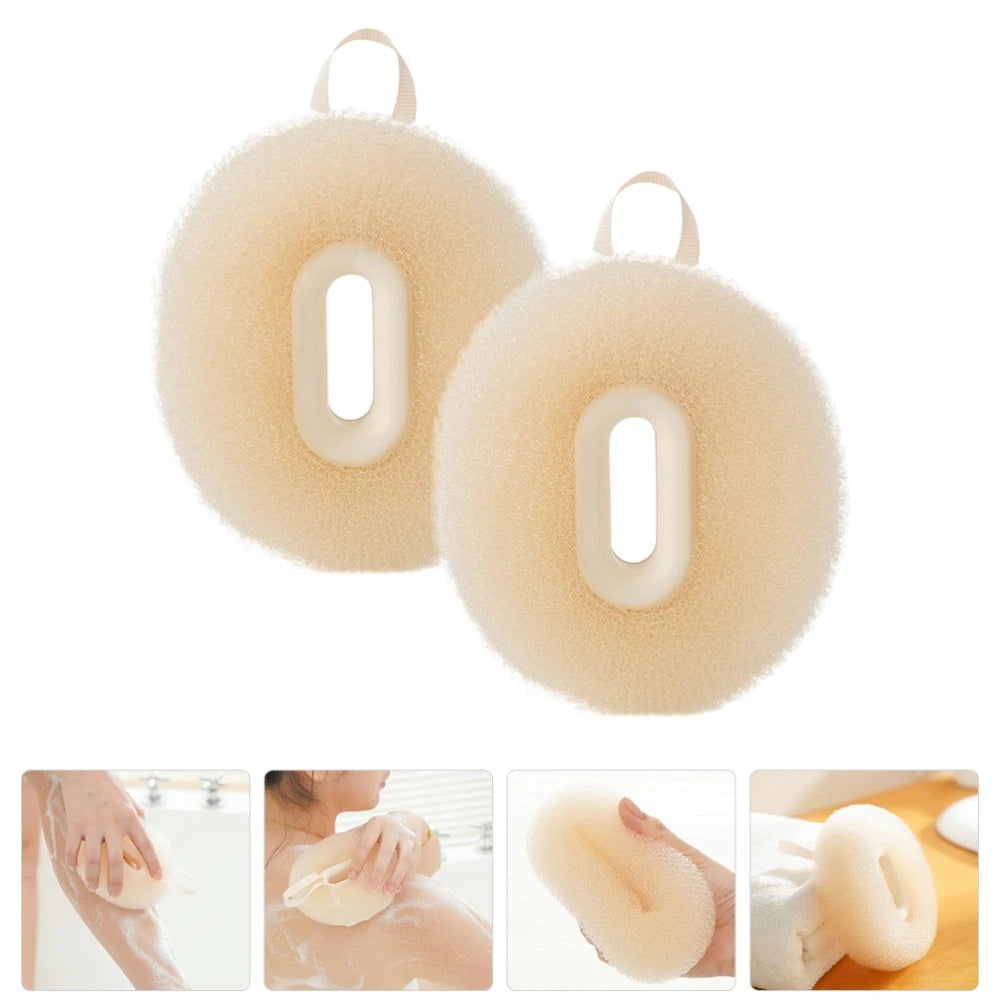 2 Pcs Bath Ball Brush Travel Exfoliating Shower Scrubber Bathing