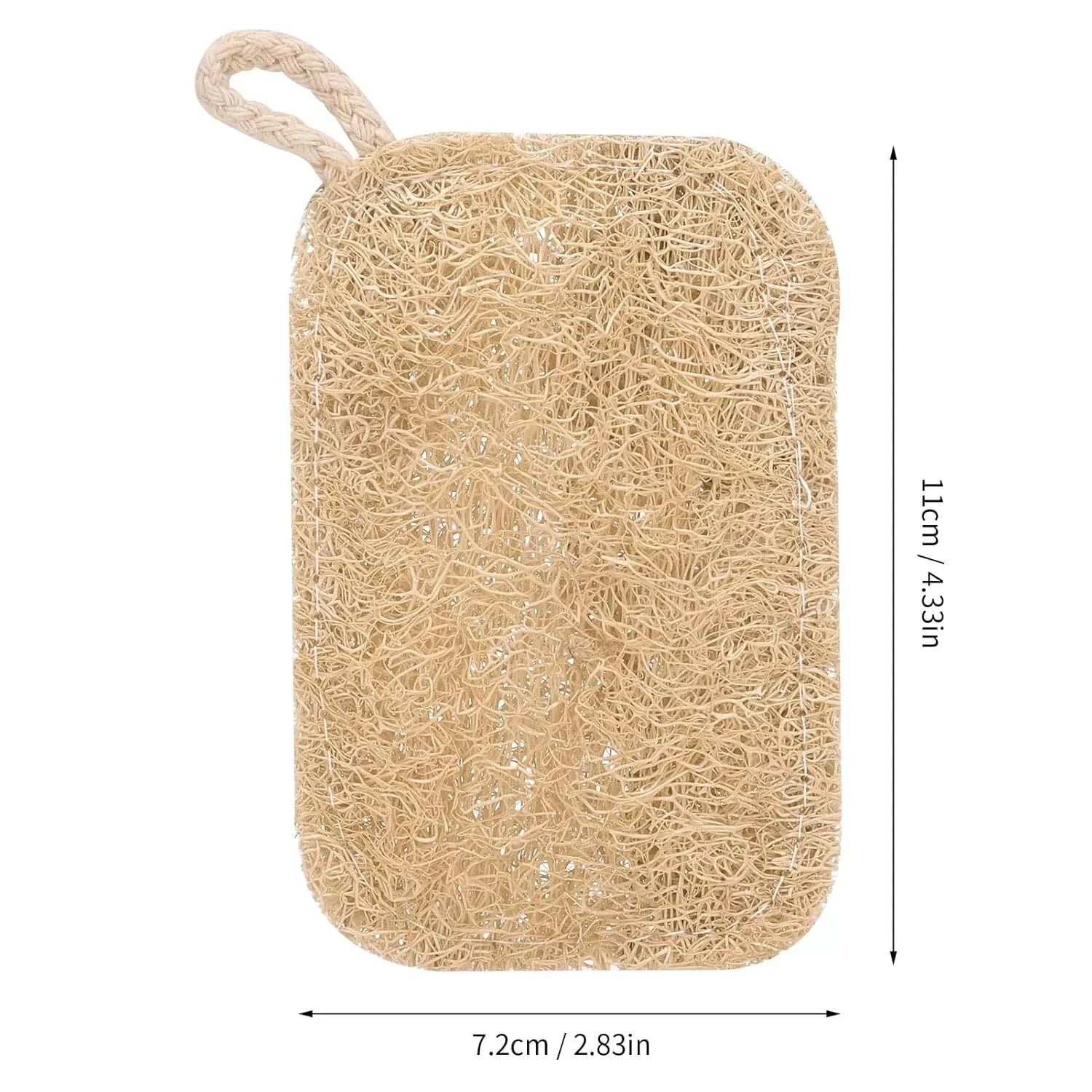 5pcs Natural Loofah Sponge Exfoliating Body Scrubber Shower Bath Spa Dishes Wash