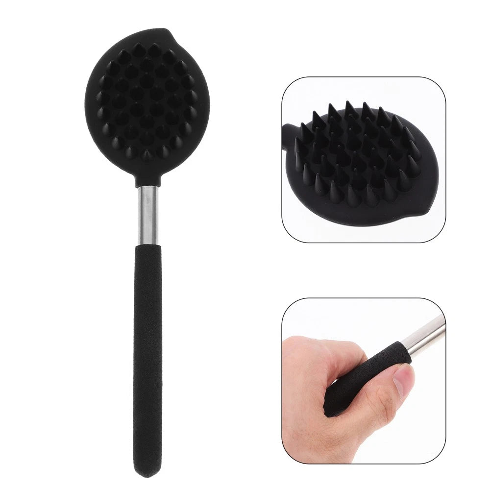 Silicone Bath Brush Man Back Scrubber for Shower Body Bathing Tool