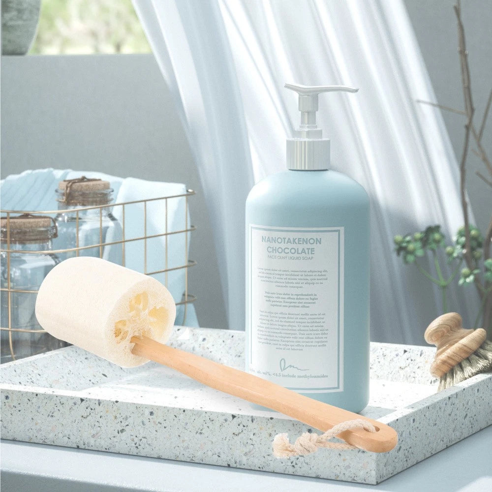 Loofah Shower Brush Body Cleaning Scrubber Exfoliator Handheld Cleansing Skin