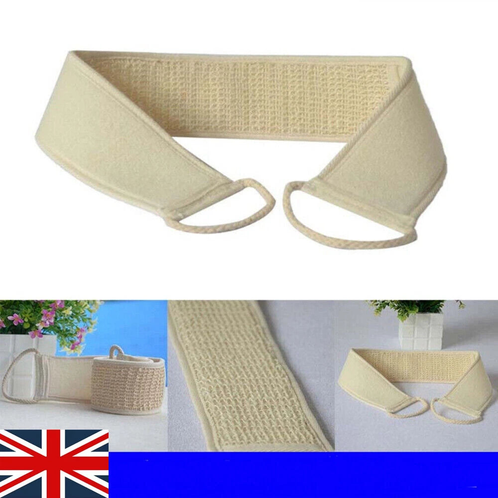Exfoliating Backwash Belt Strap Loofah Bath Shower Body Sponge Scrubber Brush ..