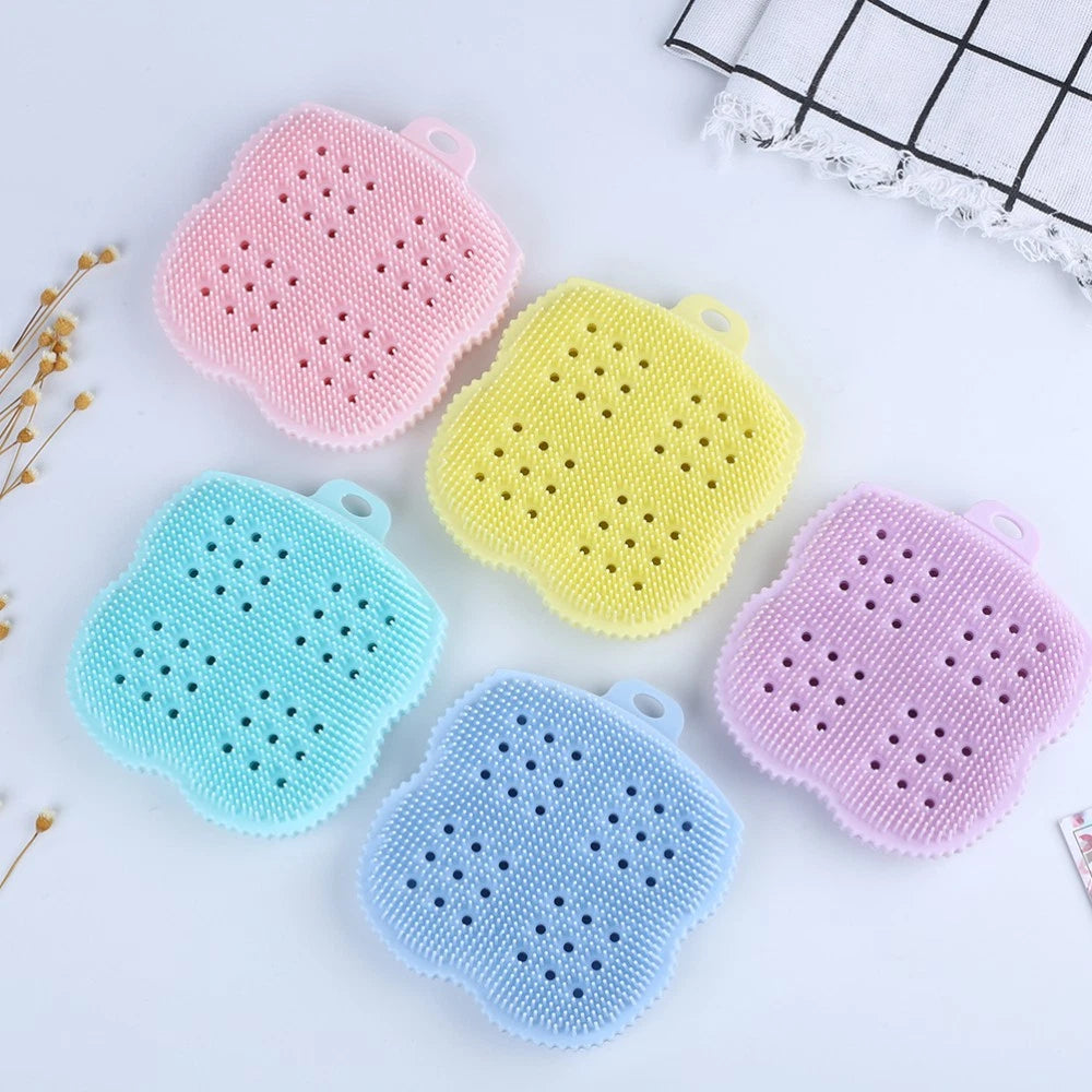 Exfoliating Towel Bath Scrubber for Cleaning Baby Back Shower Brush