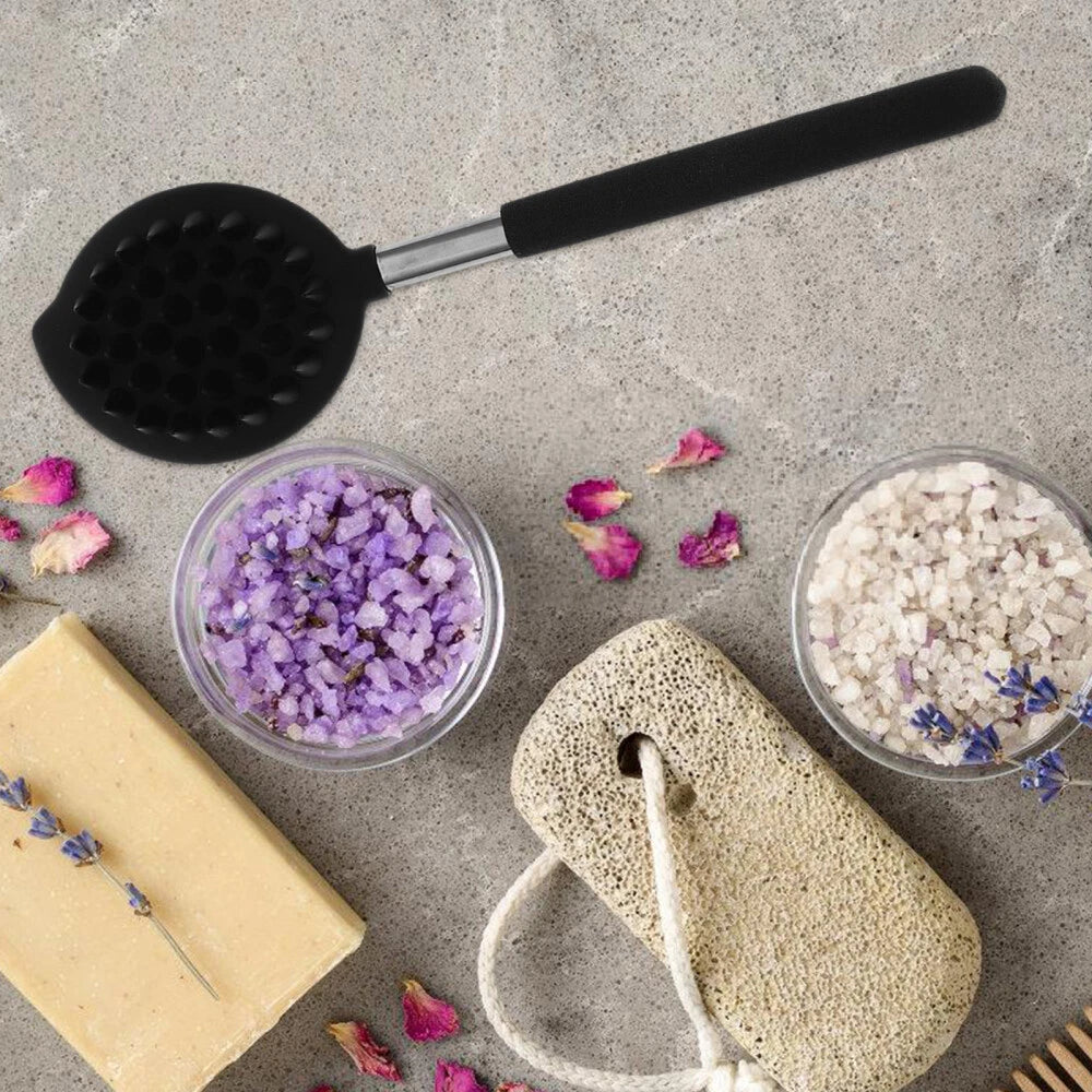 Silicone Bath Brush Skin Exfoliating Back Scrubbing Shower Man Massaging