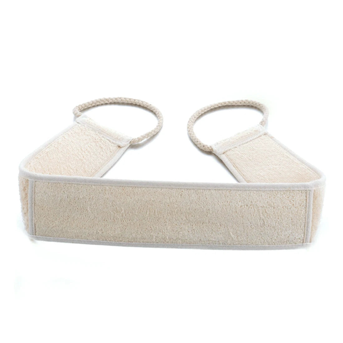 Exfoliating Loofah Back Strap Sponge Body Shower Bath Brush Cotton Towel