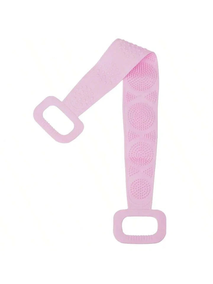 Silicon Long Body Cleaning Double Sided Back Scrubber Bath Shower Belt Brush UK