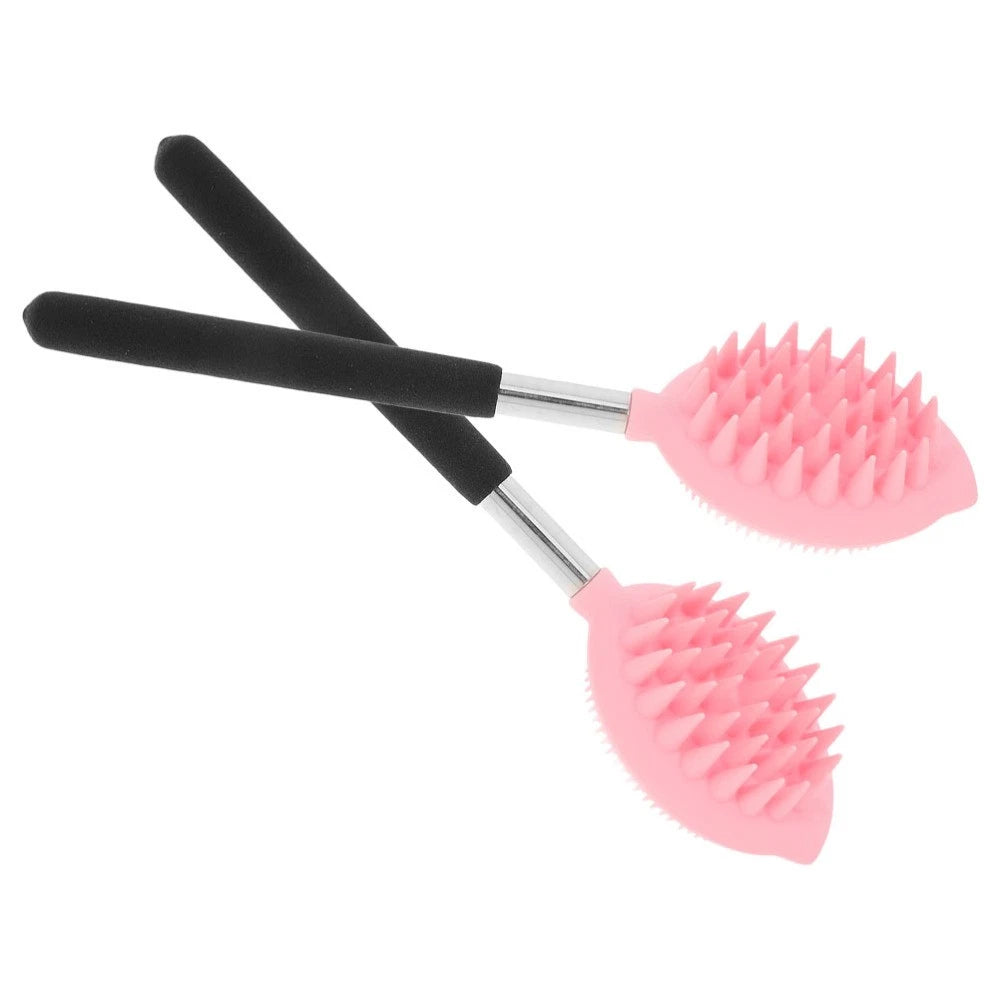 2 Pcs Bath Brush Child Back for Shower Long Handle Body Scrubber
