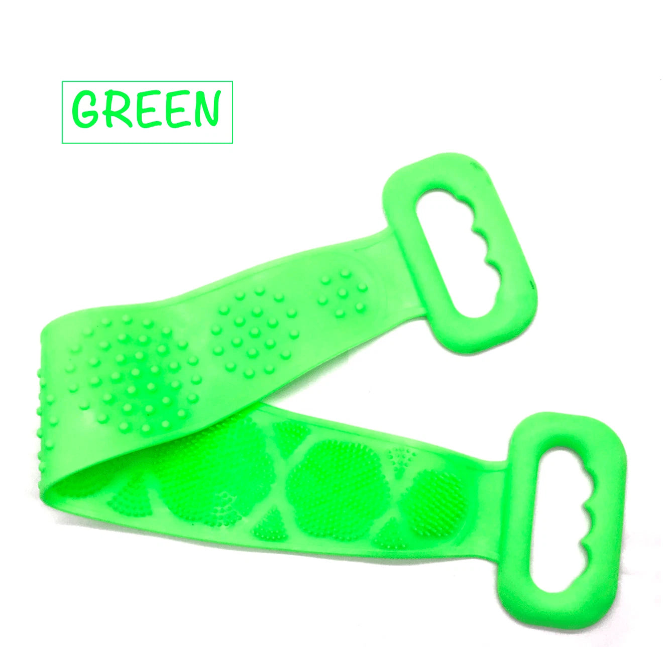 Silicone Bath Towel Back Brush Scrubber Exfoliating Scrub Body Wash Dual Side