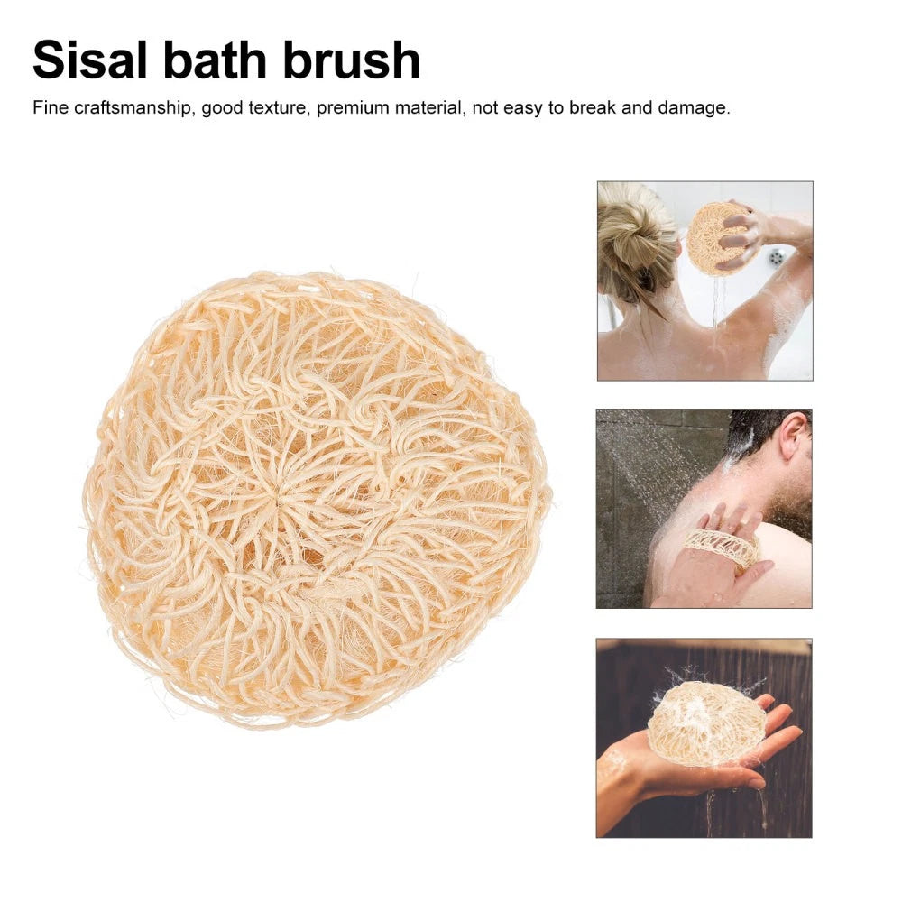 2 Pcs Sisal Bath Brush Mother Man Shower Balls Beige Tools Bathing