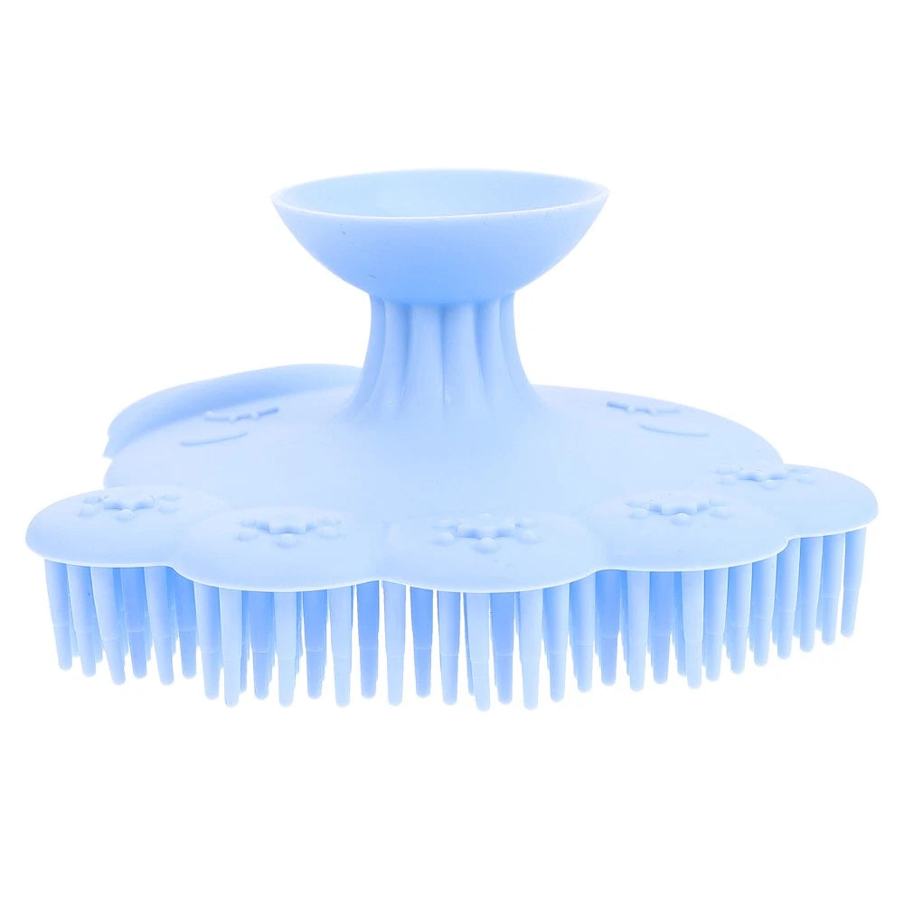 Infant Bath Brush Baby Bathing Scrubber Silicone Infant Shower Brush Bath Brush