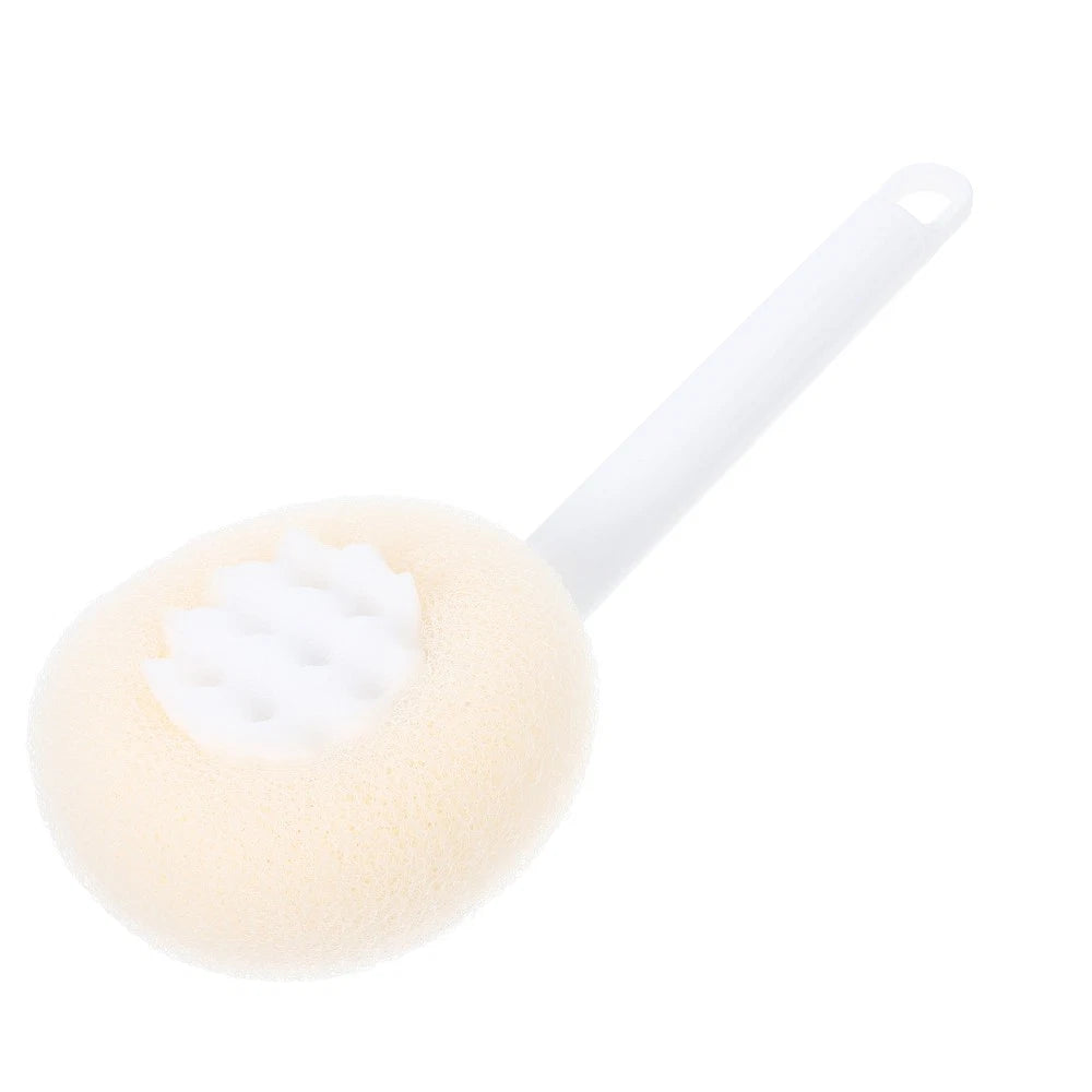 Plastic Exfoliating Brush Body Bath Brush Portable Back Scrubber Handle Shower