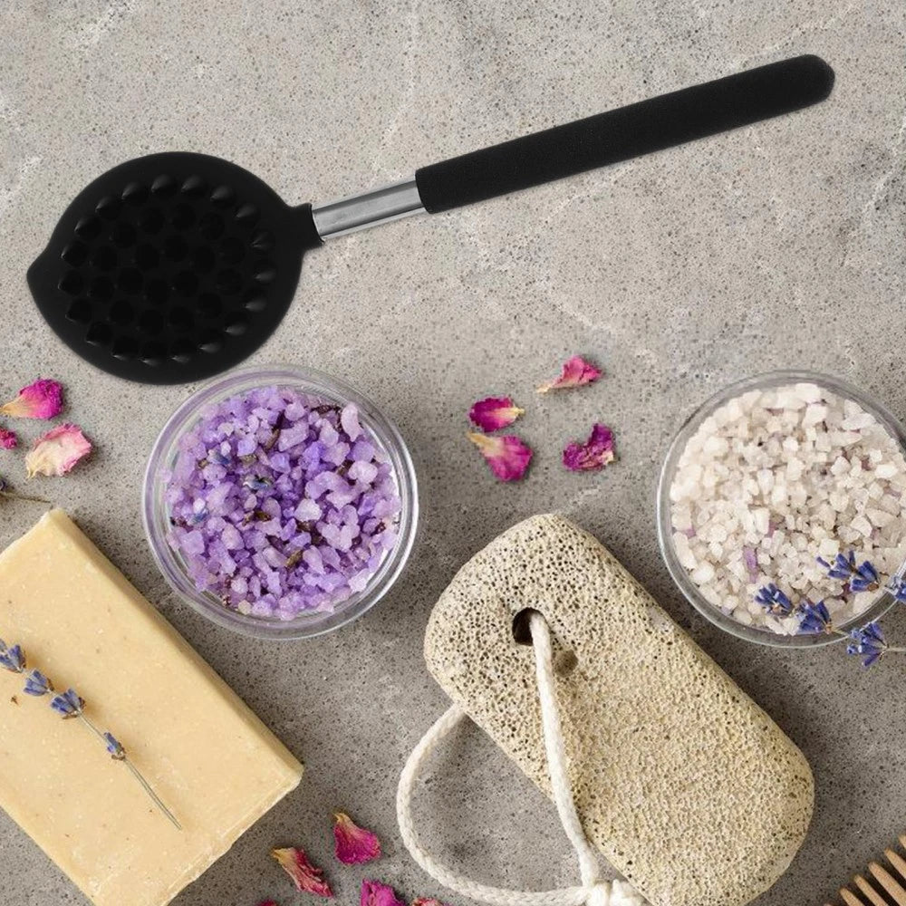 Silicone Bath Brush Man Back Scrubber for Shower Body Bathing Tool