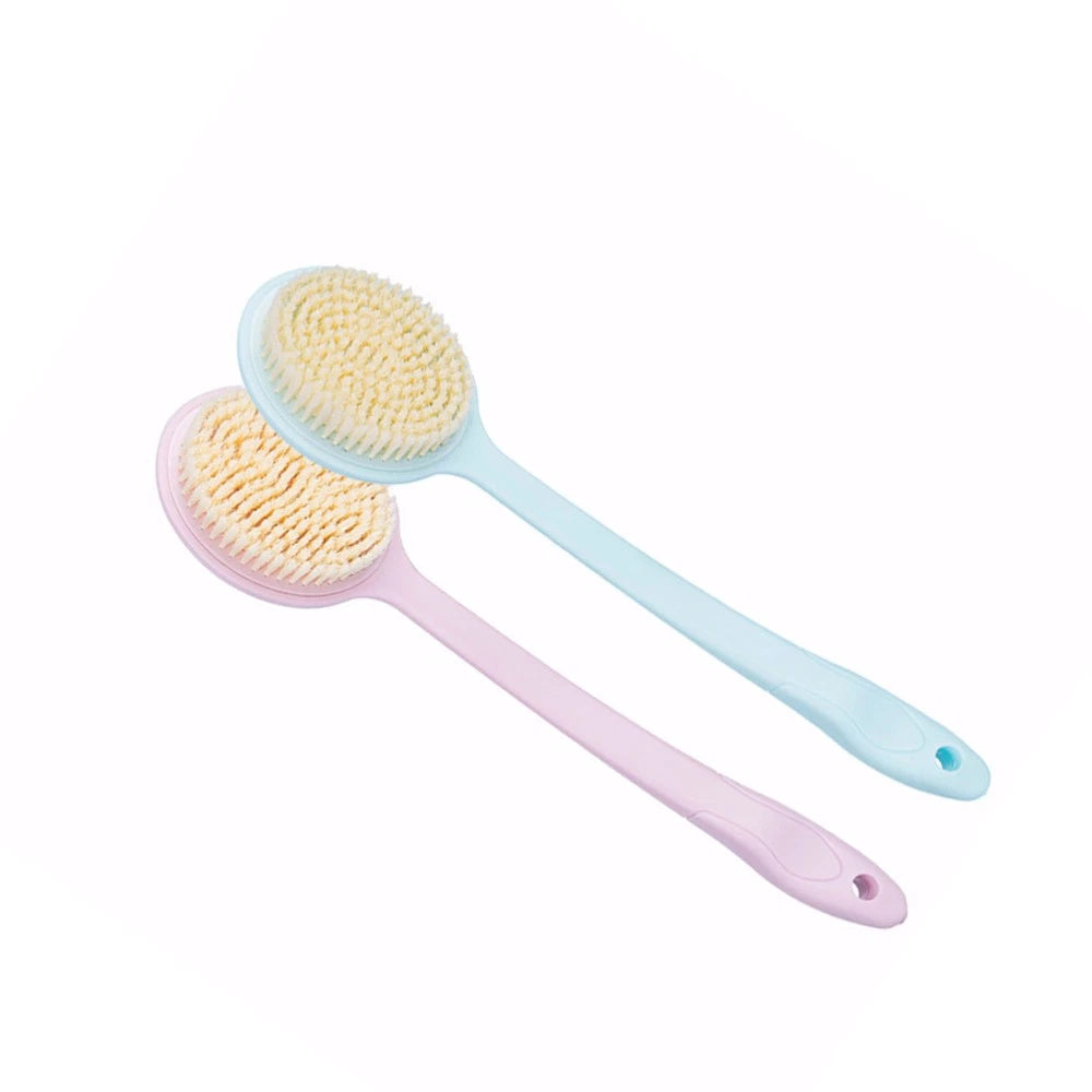 2PCS Plastic Long Handle Bath Scrubber Nylon Back Brush Simple Body Massage