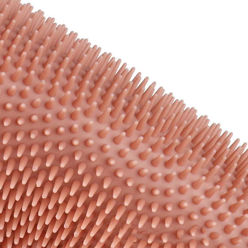 Silicone Bath Brush Scalp Massager Washing Comb Hygienic Exfoliating Body Clean