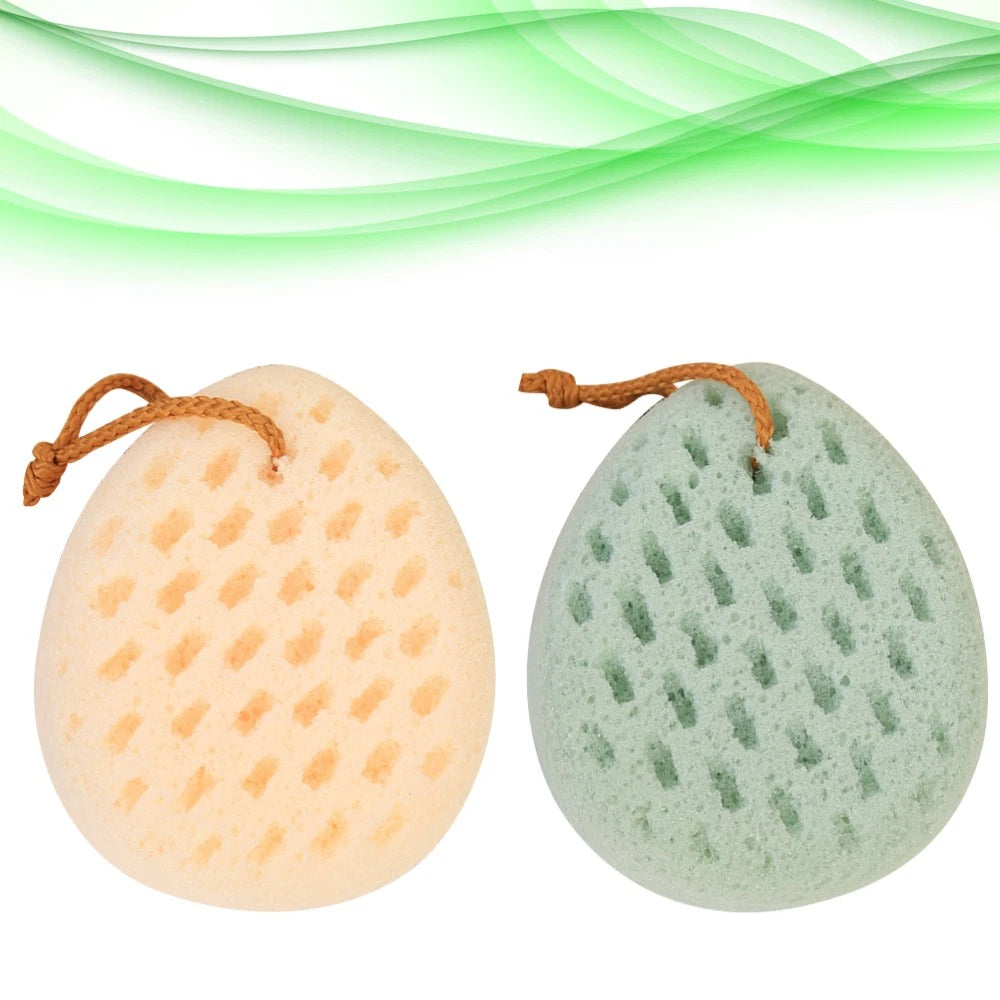 2 Pcs Shower Wipe Exfoliation Body Loofah Soft Bath Sponge Brush