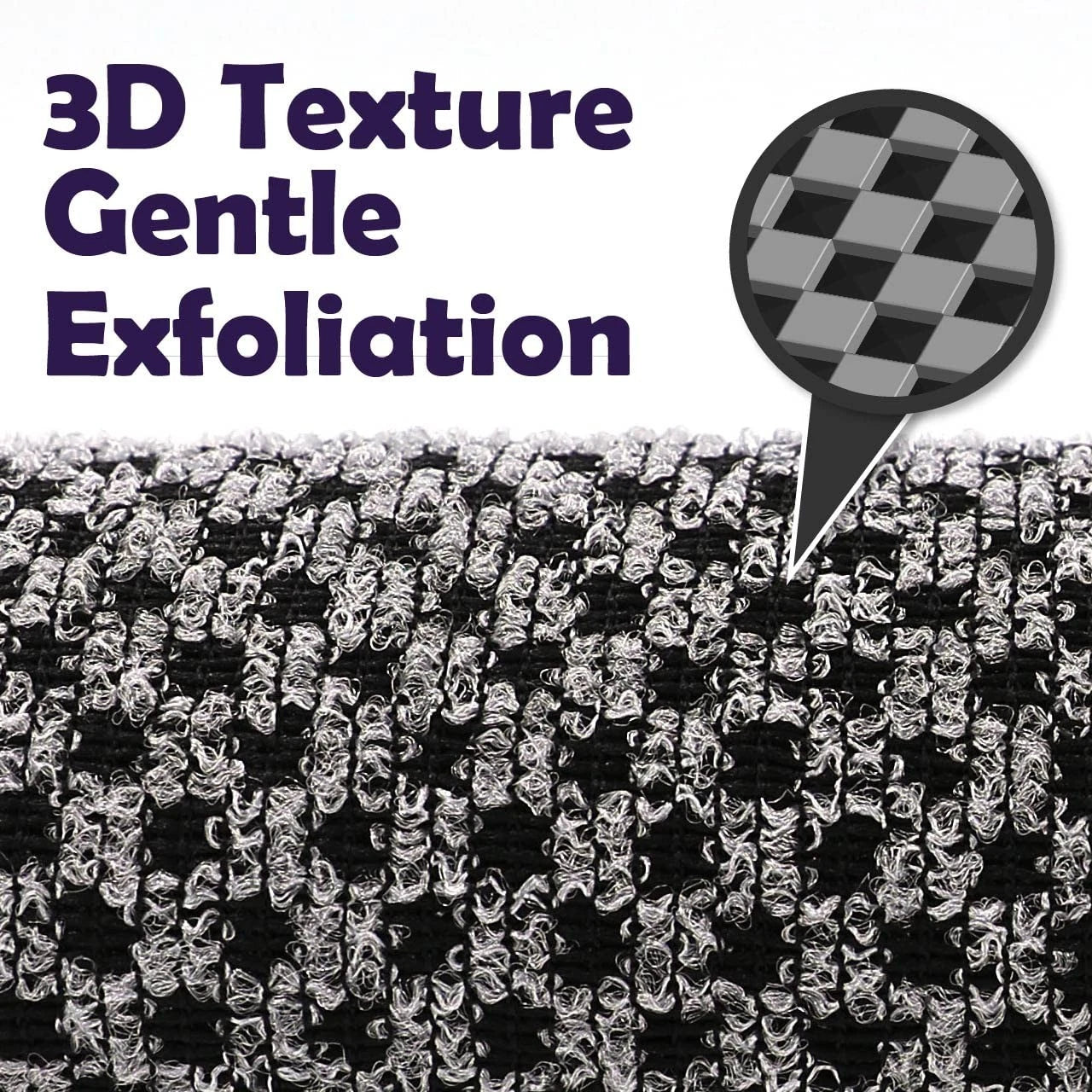 Extra Long Exfoliating Washcloth, Exfoliating Body Scrubber, Shower Towel, Lo...