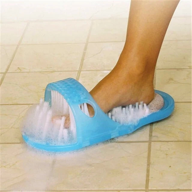 Shower Feet Foot Scrubber Massager Cleaner Exfoliating Washer Wash Slipper Brush