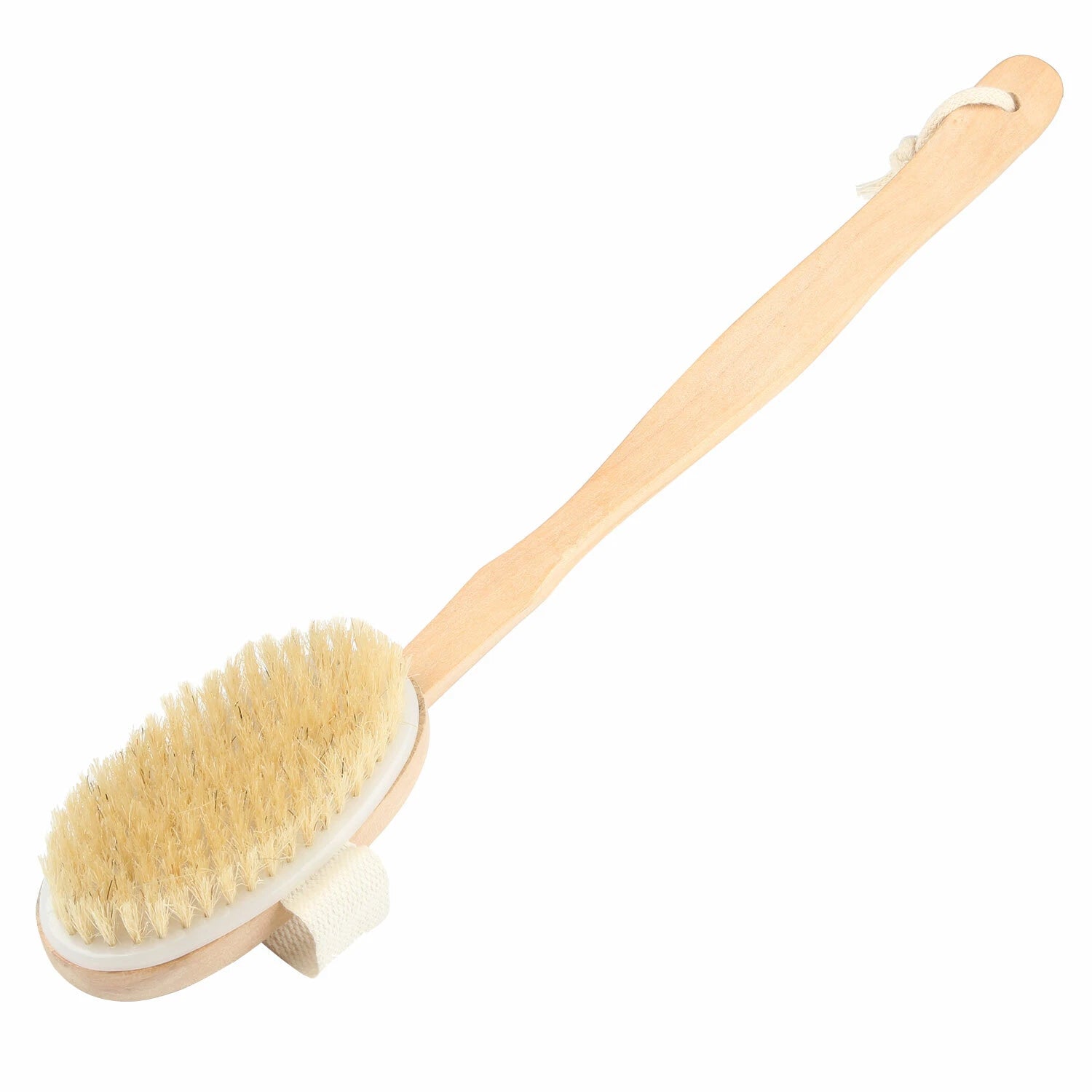 Natural Wooden 15" Bath Shower Body Back Brush Spa Scrubber With Long Handle US